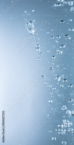 水を注いで出来る気泡	