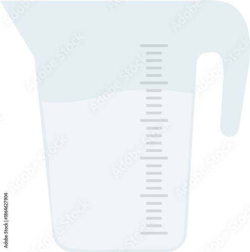 Measuring cup illustration.