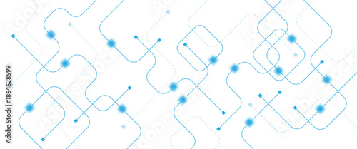 Abstract futuristic technology background. Technology background with crossed lines and dots.