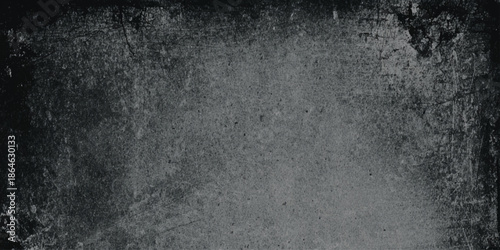 A deeply textured grayscale abstract background displaying aging wear and a vintage aesthetic with dark borders