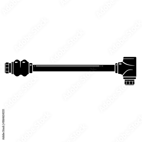 Car tie rod end ball joint for automotive steering system maintenance and vehicle suspension repair service.
