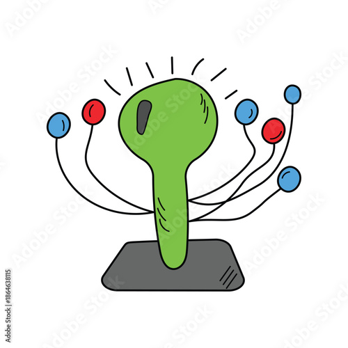 Solar System icon with white background vector stock illustration