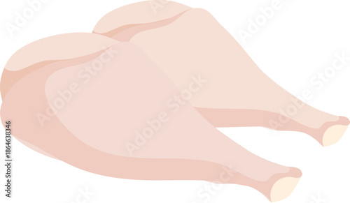 Chicken meat protein food illustration.