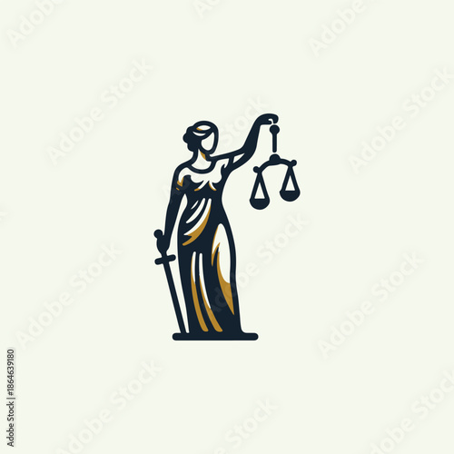 Themis Justice Goddess Logo
