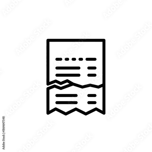 Document Icon Representing Paper and Writing Skills for Digital Files