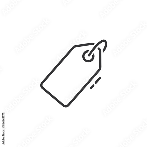 Minimalist Digital Price Tag Icon for Retail and Shopping Displays