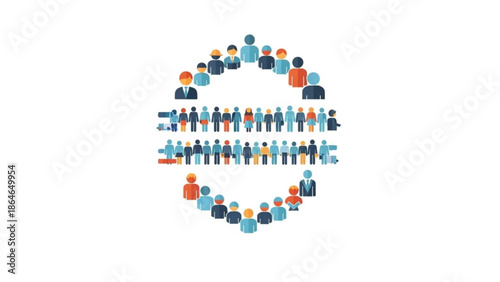 Diverse People Forming Equal Sign Symbolizing Equality and Diversity