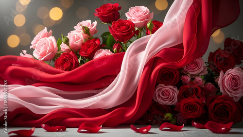 bouquet of red roses