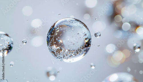Fluid precipitate reaction inside laboratory container illustrating liquid chemistry and scientific experimentation.