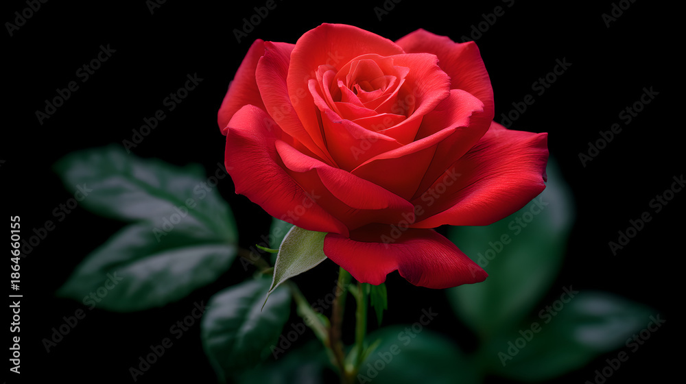Fototapeta premium single red rose