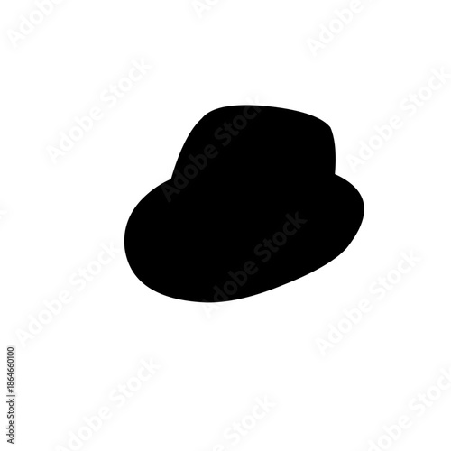 silhouette of men's hats