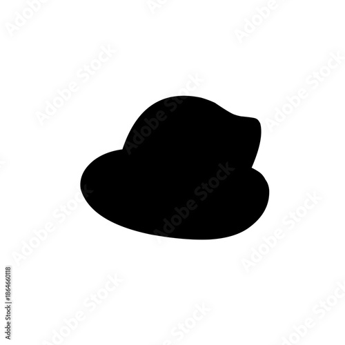 silhouette of men's hats