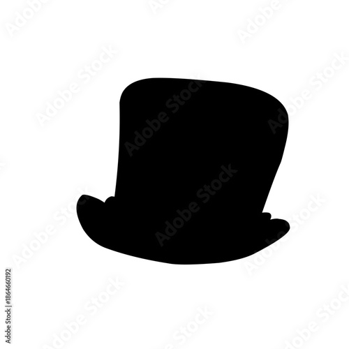silhouette of men's hats