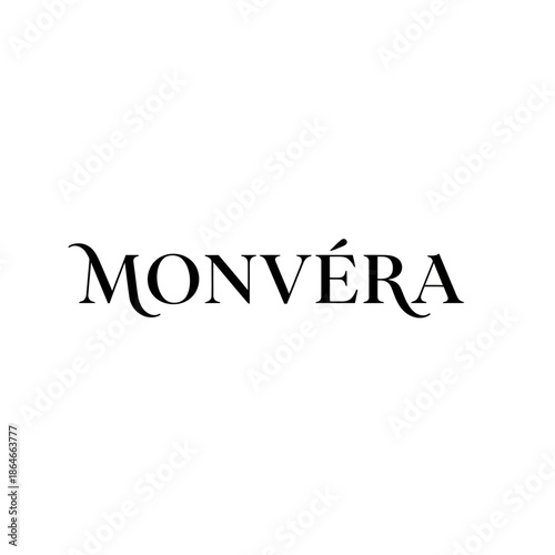 Monvera logo in elegant serif font on white background.