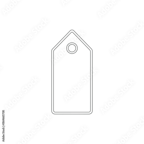 Modern Blank Price Tag Mockup for Retail and Product Labeling Designs