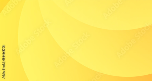 An abstract yellow background vector featuring golden waves and orange gradient curves creates an artistic sun-like motion with a textured light pattern for a modern banner design