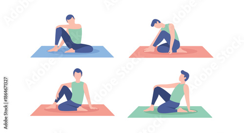 Yoga poses for meditation and relaxation