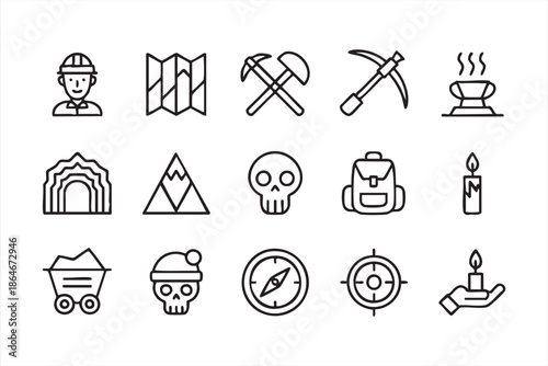 Exploration and Prospecting Icons for Industrial Mapping Systems