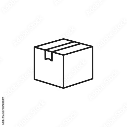 Cardboard Box with Tape Seal for Shipping or Storage Solutions