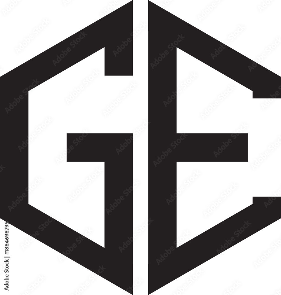 Obraz premium GE Polygon logo.eps