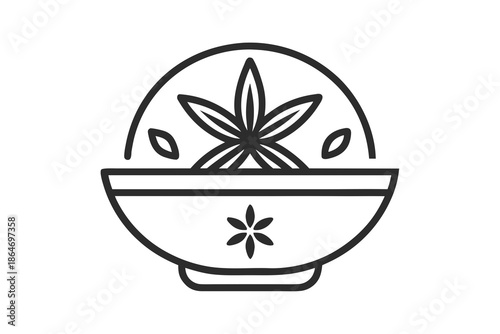 clove aroma bowl spice icon