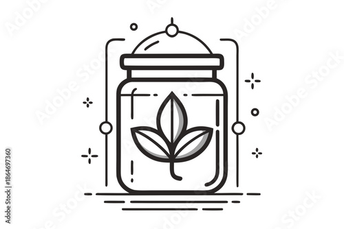 clove jar kitchen spice icon