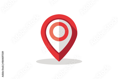 teardrop map marker pin icon design