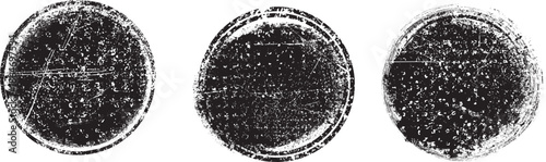 Grunge post Stamps Collection, Circles. Banners, Insignias , Logos, Icons, Labels and Badges Set . vector distress textures.blank shapes.