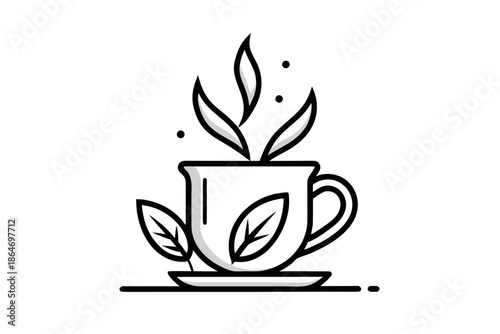 herbal tea mug compact handle