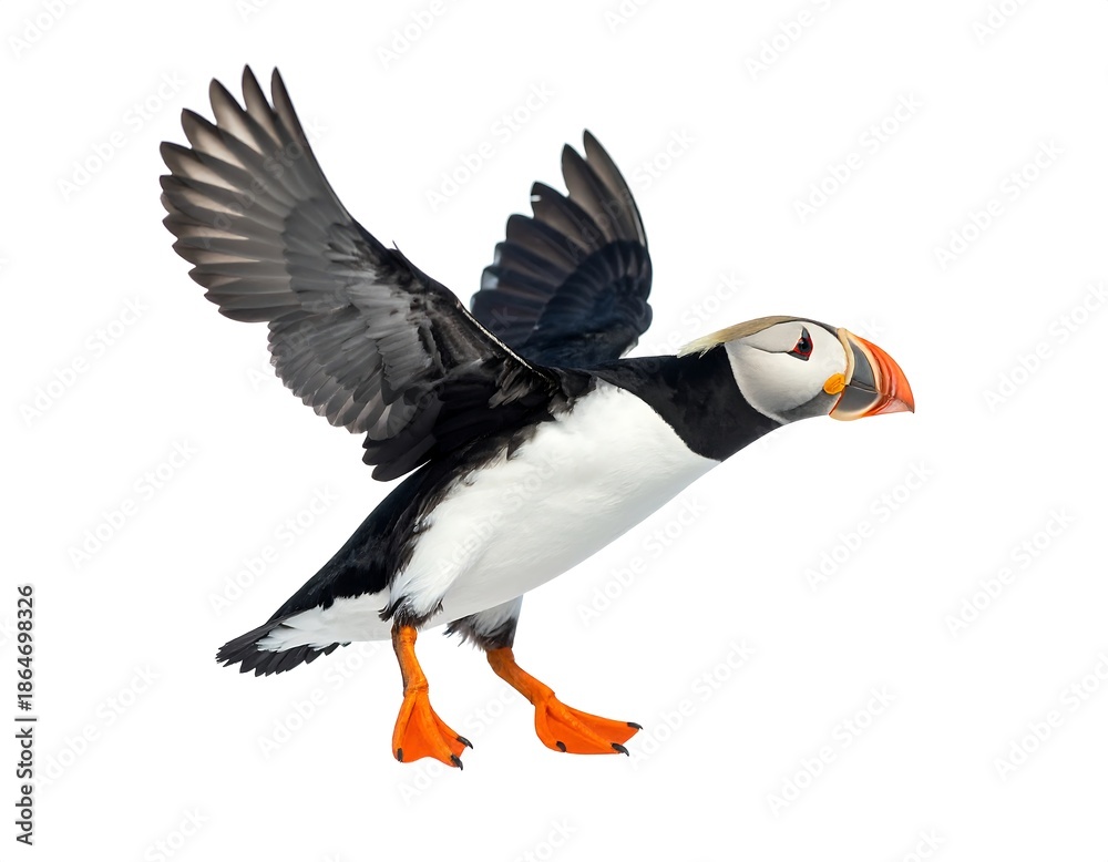Fototapeta premium Arctic bird in flight