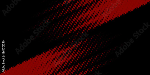 Halftone dots red and blue color pattern gradient grunge texture background. Dot pop art comic sport style vector illustration. modern background