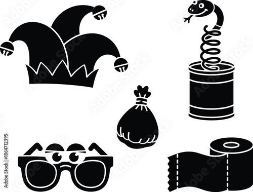 set of halloween, April Fools' Day, events, funny