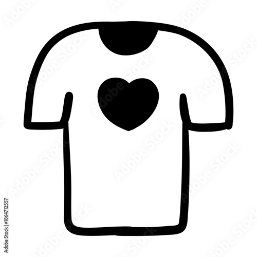 t shirt hand drawn icon