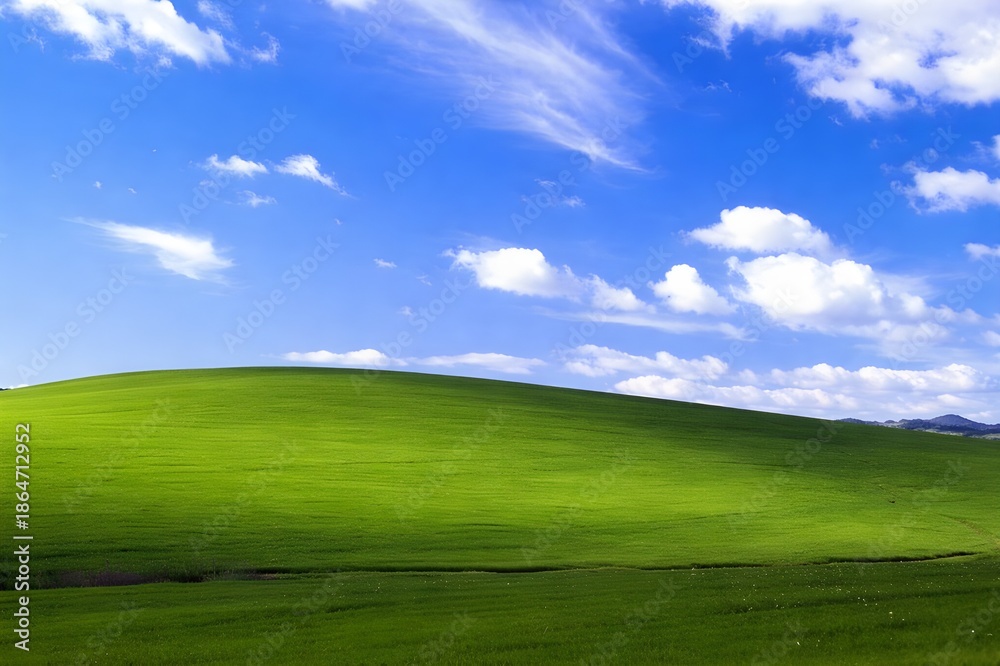Fototapeta premium green grass and blue sky