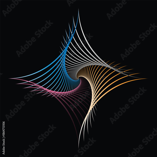 black and white fractal