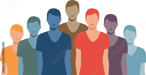 Diverse Group of People Standing Together