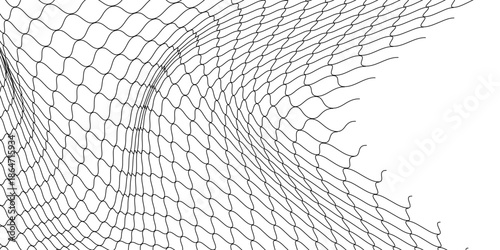 Mesh texture for fishing nets. Grunge pattern for sportswear or soccer goal, volleyball net, basketball hoop, hockey, eps10