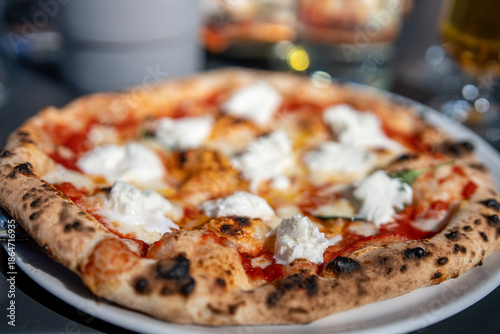 Wallpaper Mural Close-up of Pizza Margherita Bufala served at an Italian restaurant  Torontodigital.ca