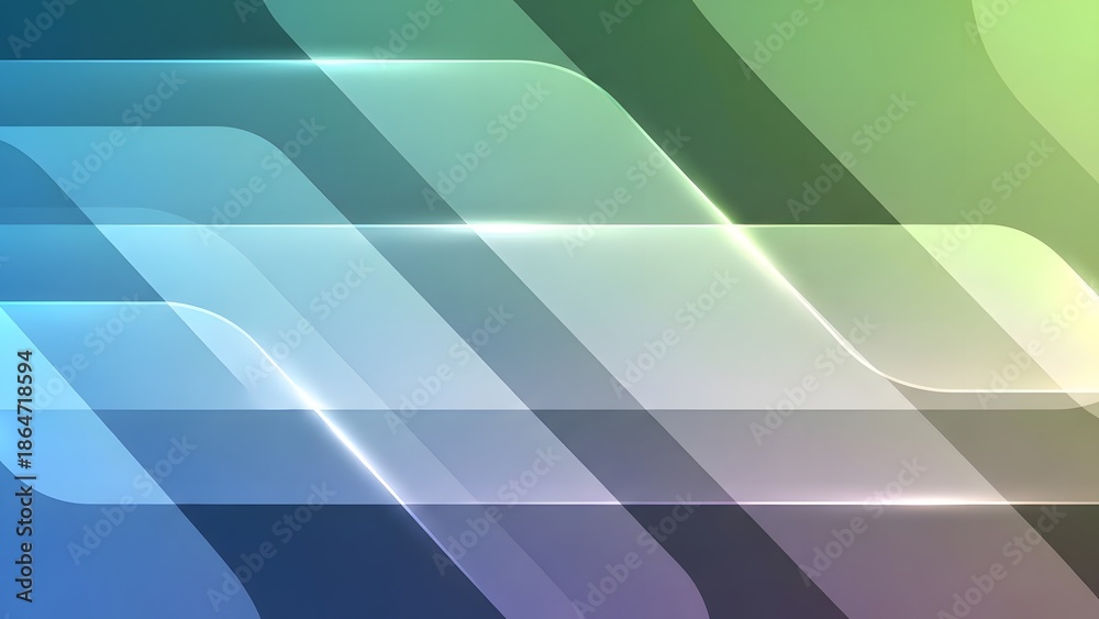 Obraz premium Multicolored abstract background with overlapping rounded rectangles
