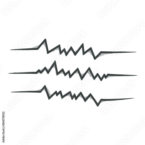 A 3d medical illustration of a heart pulse wave on an electrocardiogram monitor, displaying a red heartbeat line and ekg cardiogram chart icon for health and hospital business