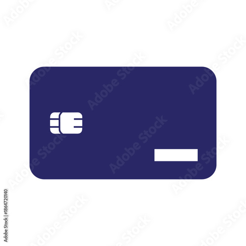 Blue Credit Card Illustration