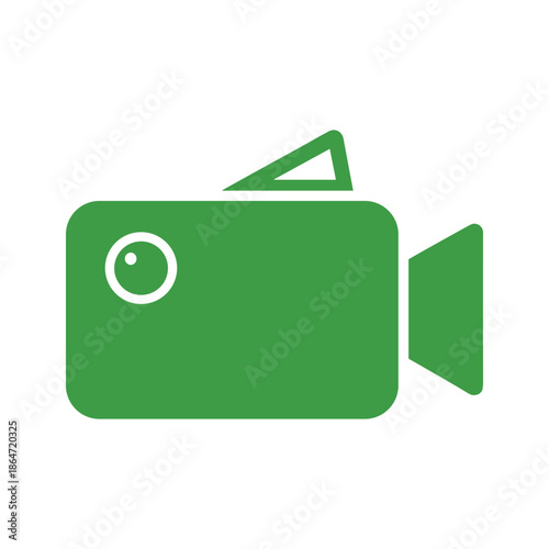 Green Video Camera Icon