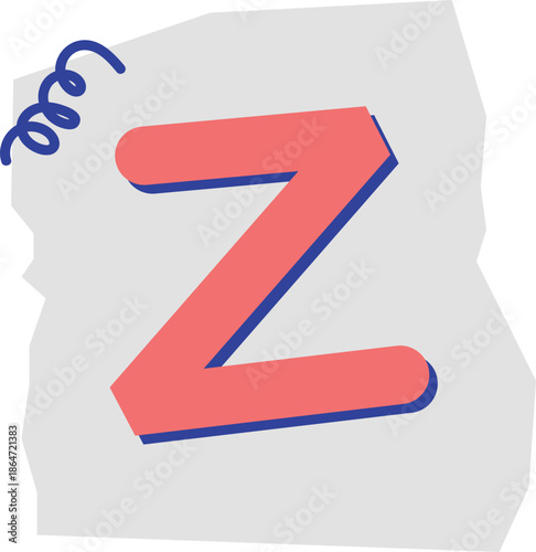 Cute Cutout Letter Z Design