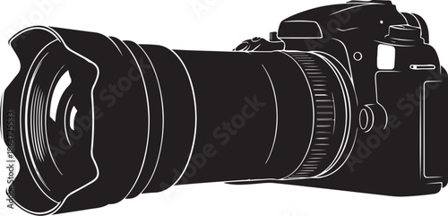 Camera Equipment Silhouette Vector Set