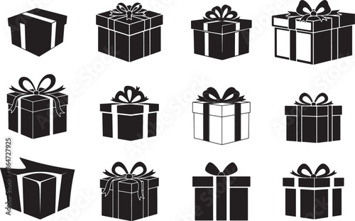 Collection of gift boxes