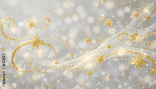 low, star, swirl, christmas, pattern — gold glitter PNG with transparent background. This sparkling PNG Overlay adds festive luxury and magic to seasonal or celebration designs