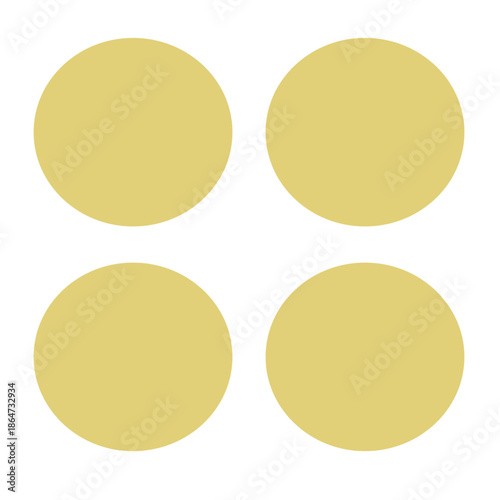 set of round buttons