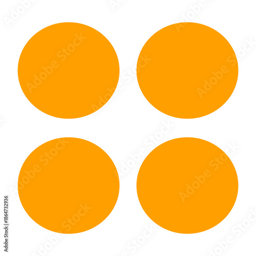 set of round buttons