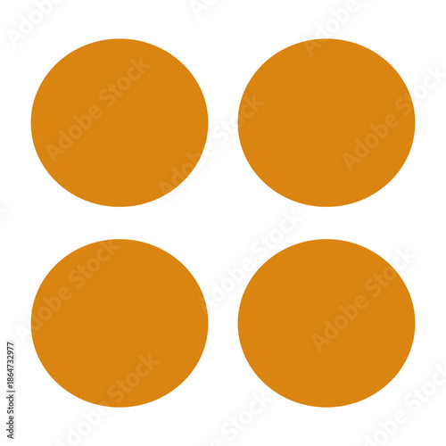 set of round buttons