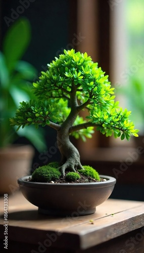 Serene Miniature Bonsai Trees Cultivating Indoor Zen and Peaceful Home Decor